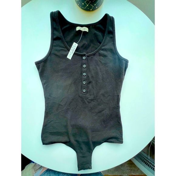 NWT! Madewell Indie Henley Thong Bodysuit! - Picture 7 of 13